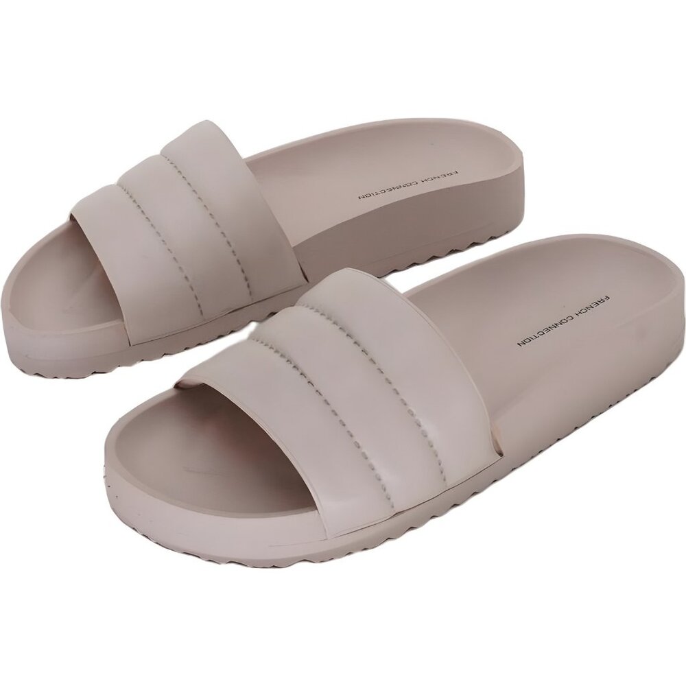 French Connection Blush Pink Slide Sandals - Picture 2 of 6